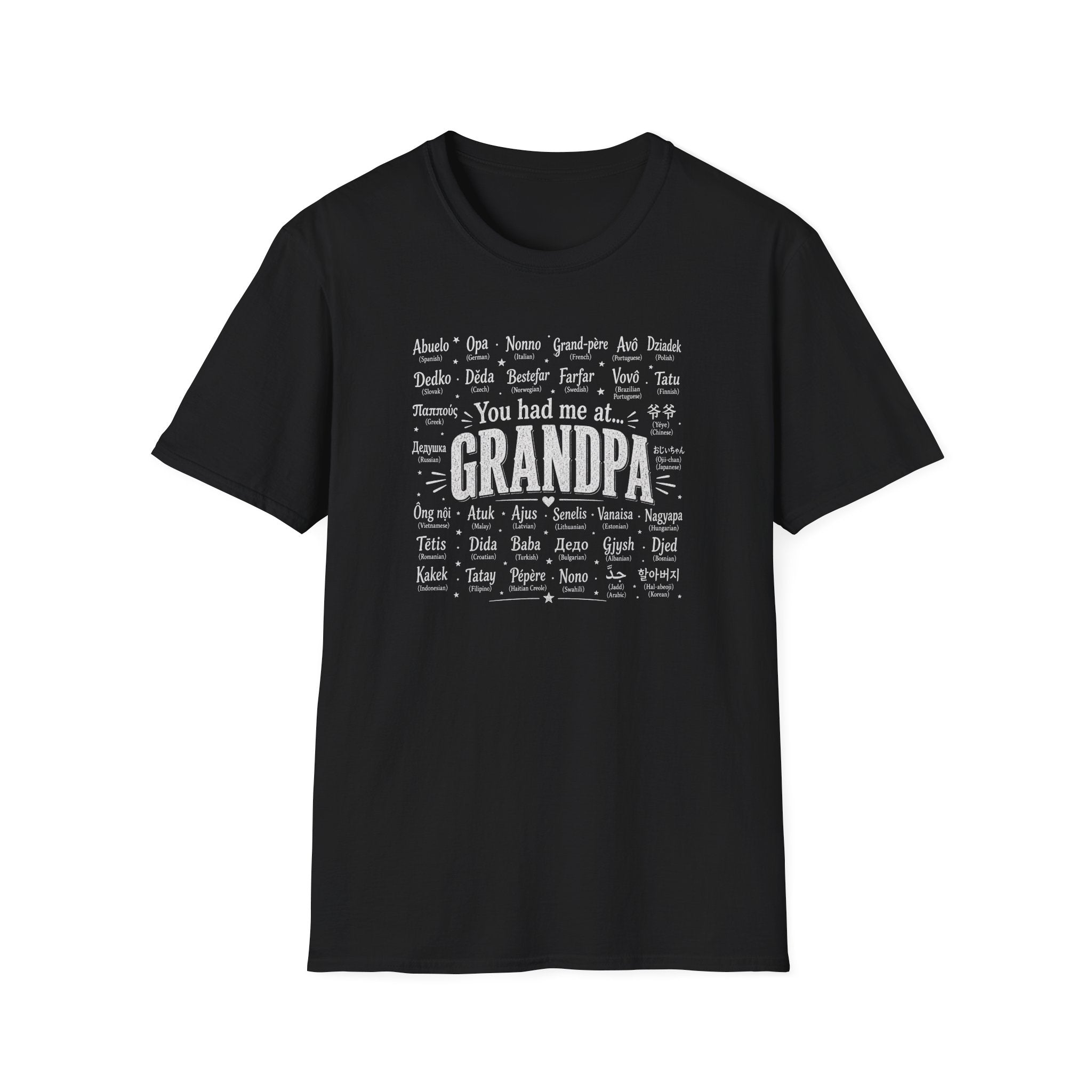 You Had Me at Grandpa T-Shirt — Retro Family Name Gift for Grandfathers