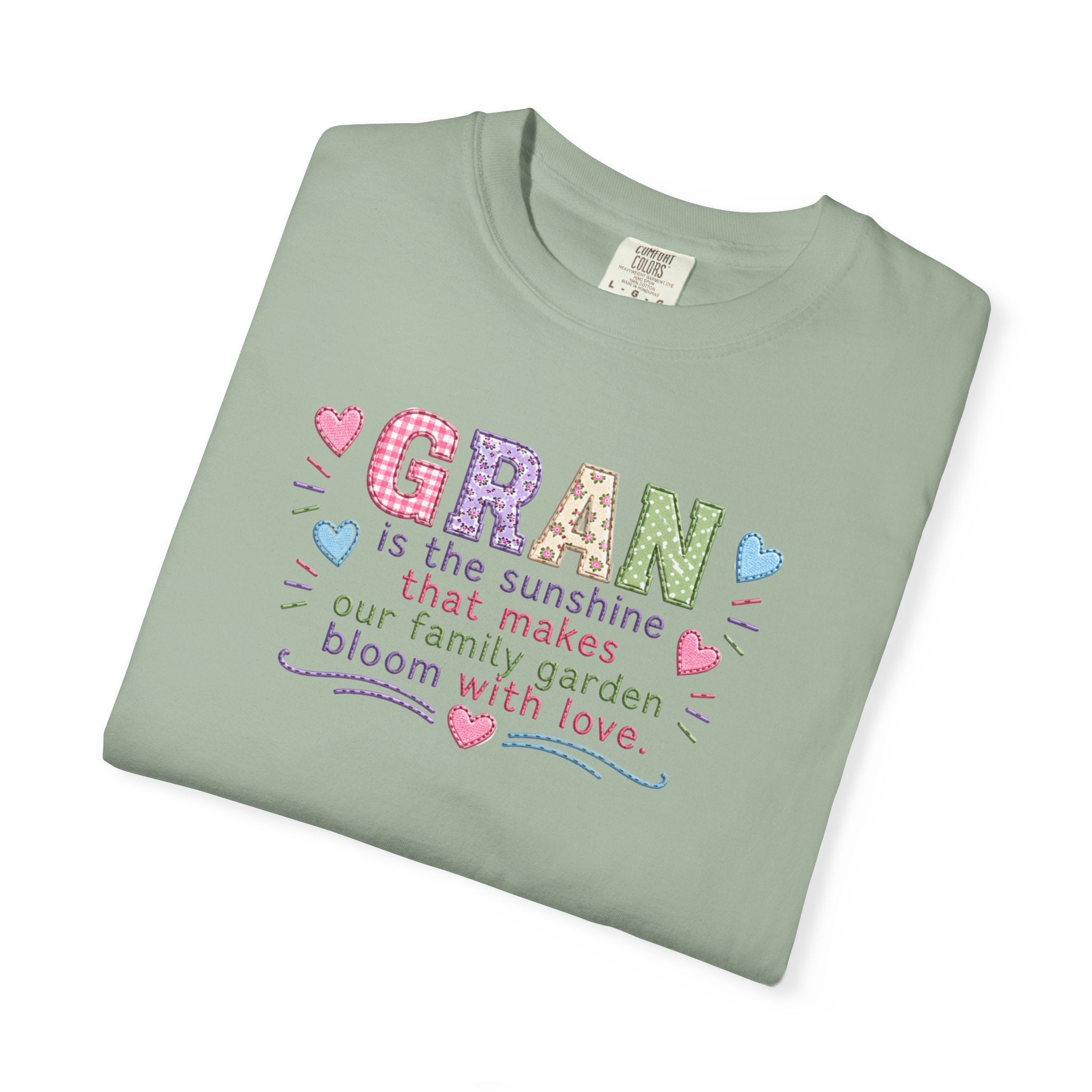 Grandma Floral T-Shirt — "GRAN is the sunshine that makes our family garden bloom with love"