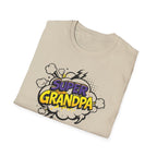 T-Shirt — "Super Grandpa" Comic-Style Graphic | Funny Father's Day Gift