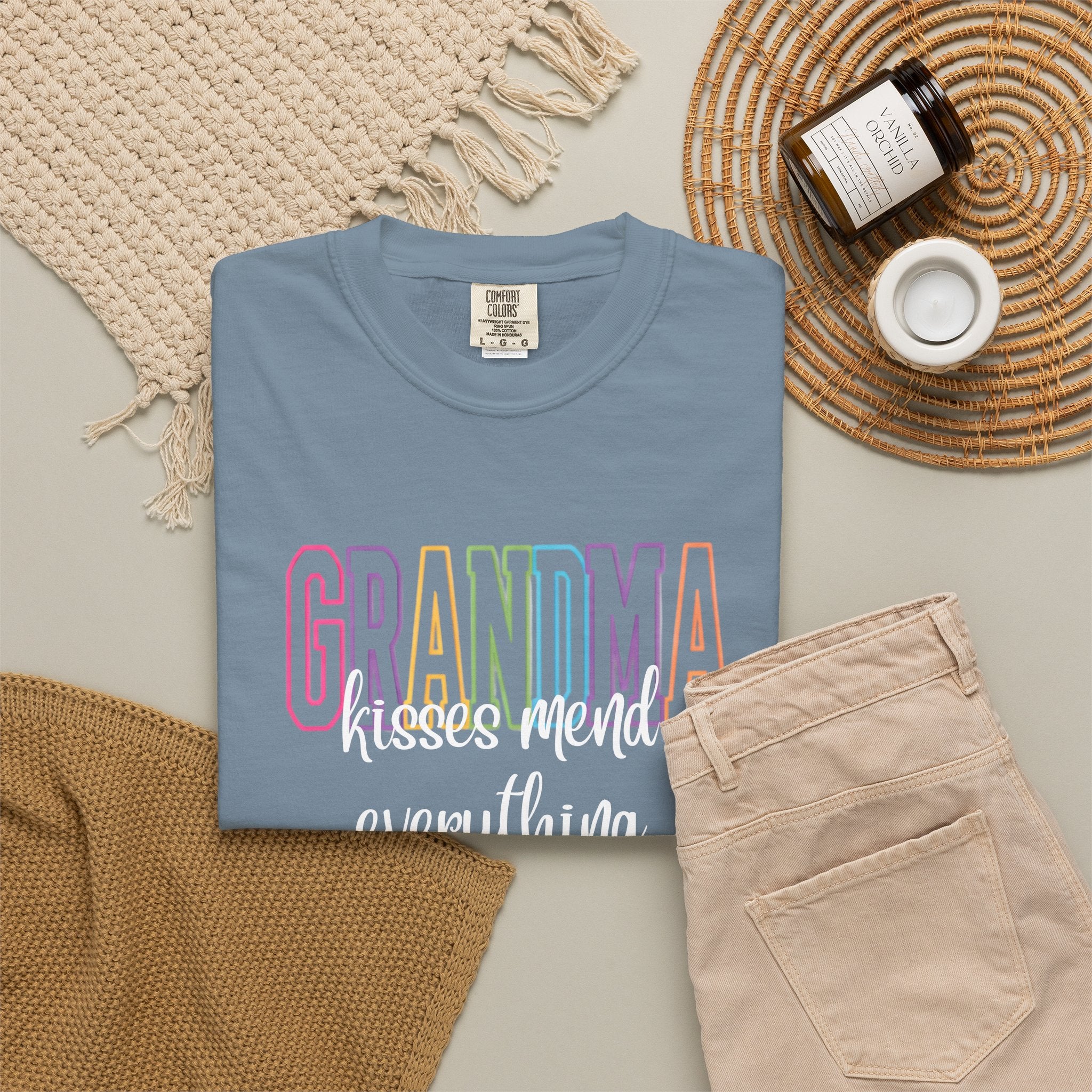 Grandma Rainbow Graphic T-Shirt