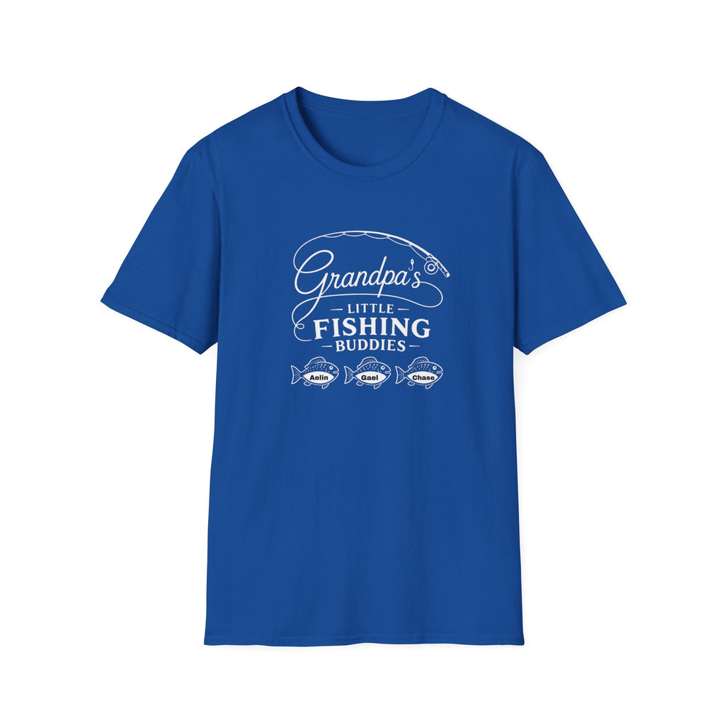 Fishing T-Shirt — "Grandpa's Little Fishing Buddies" Grandpa & Kids Matching Tee