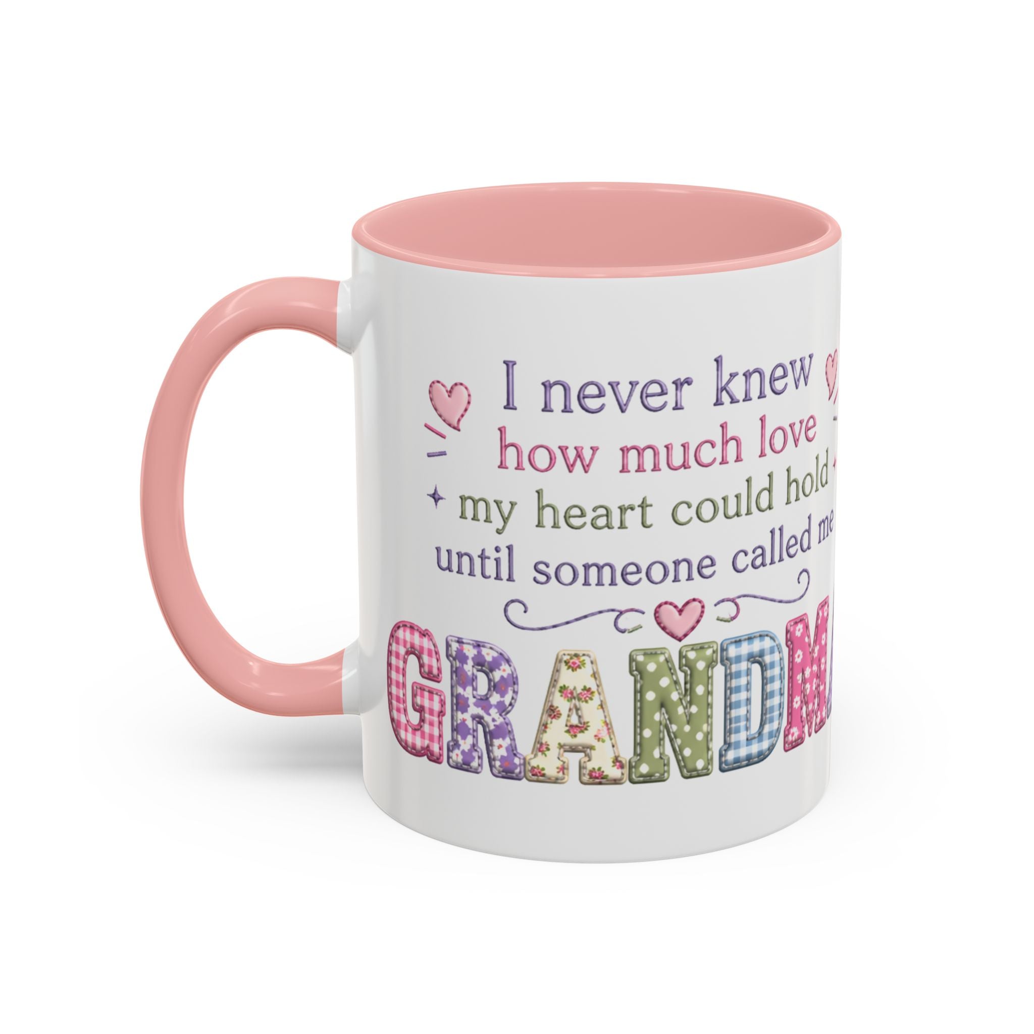 Grandma Colorful Heart Accent Coffee Mug – 'If I knew how much love' Gift