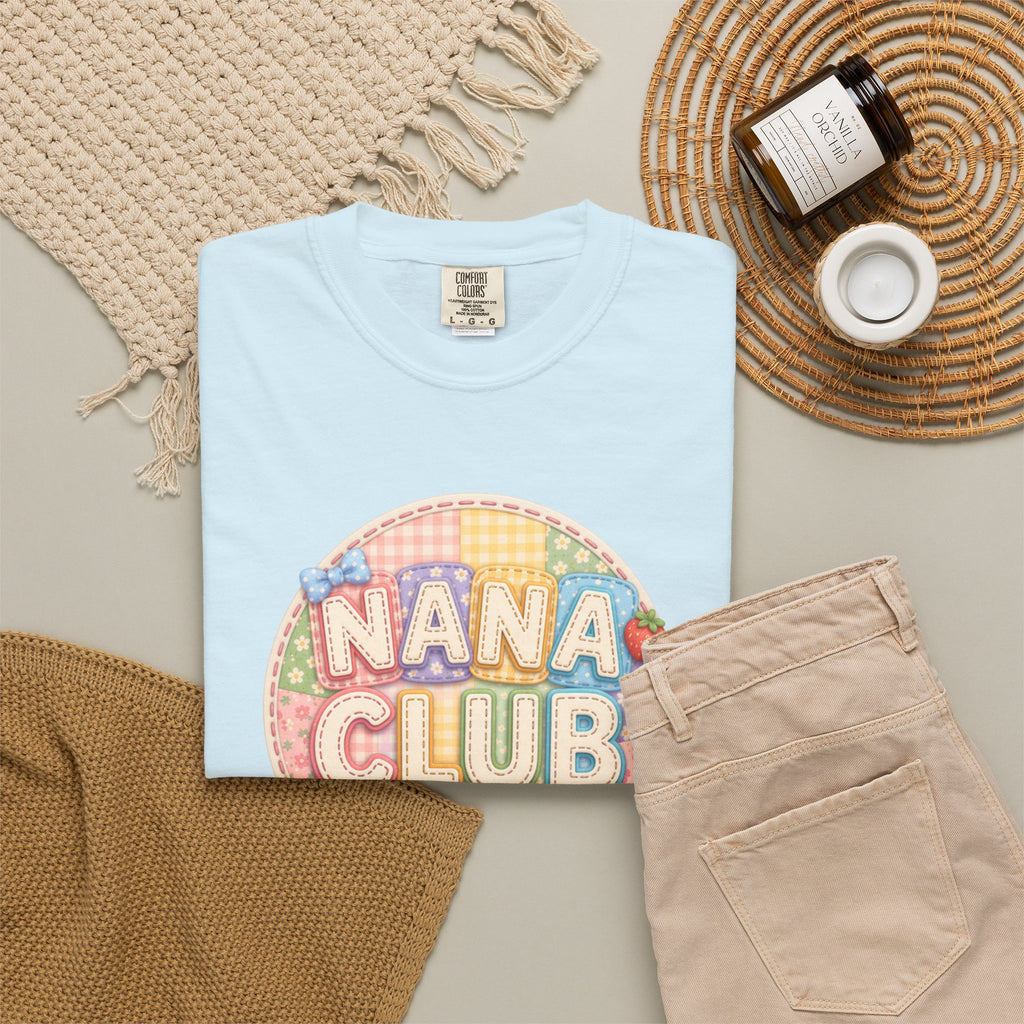 Nana Club T-Shirt — Retro Pastel Grandma Gift Tee