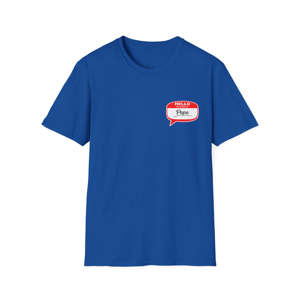 Hello Papa Speech Bubble T-Shirt – Cute Dad Gift for New Fathers & Father’s Day