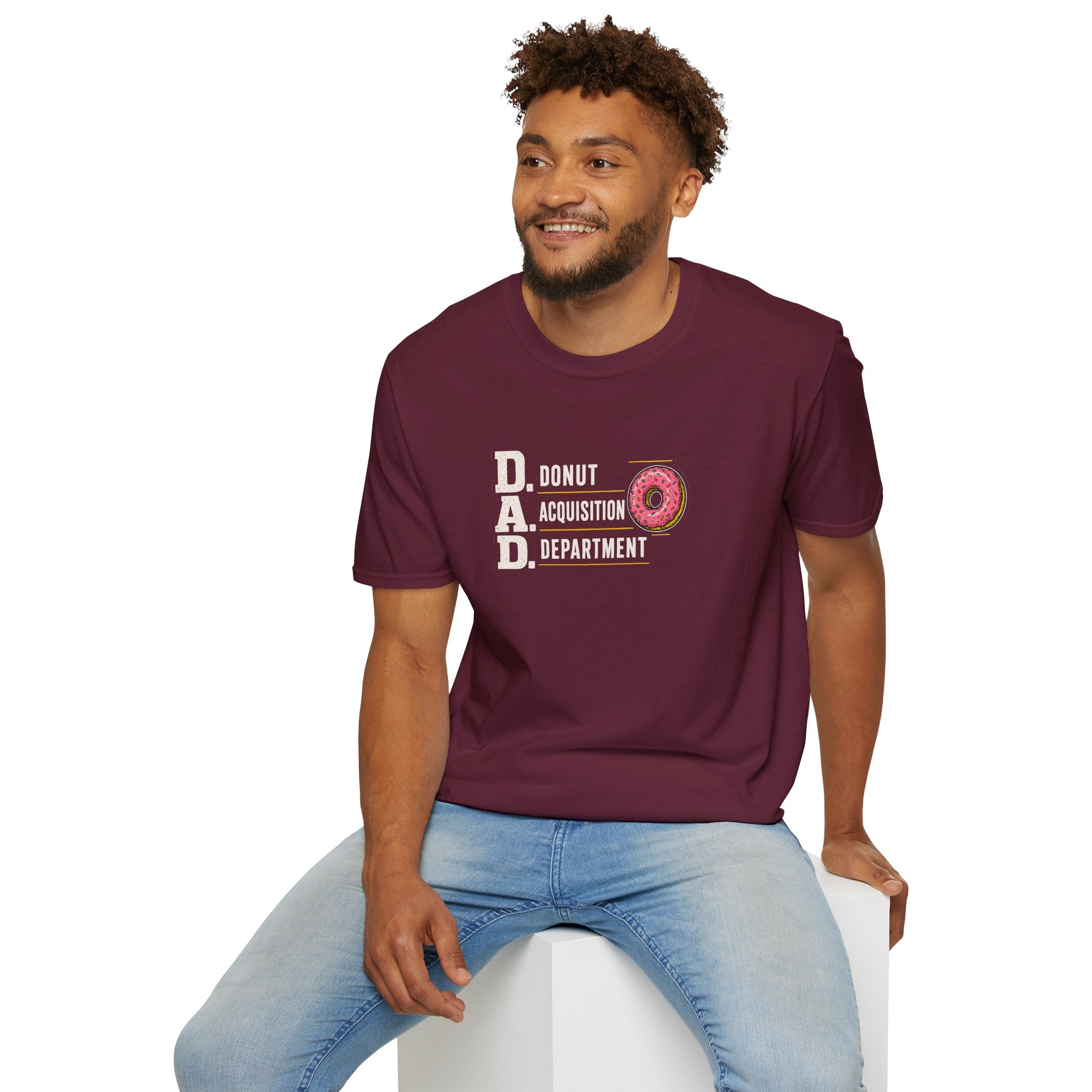 Donut Acquisition Department T-Shirt – D.A.D. Funny Dad Shirt for Donut Lovers