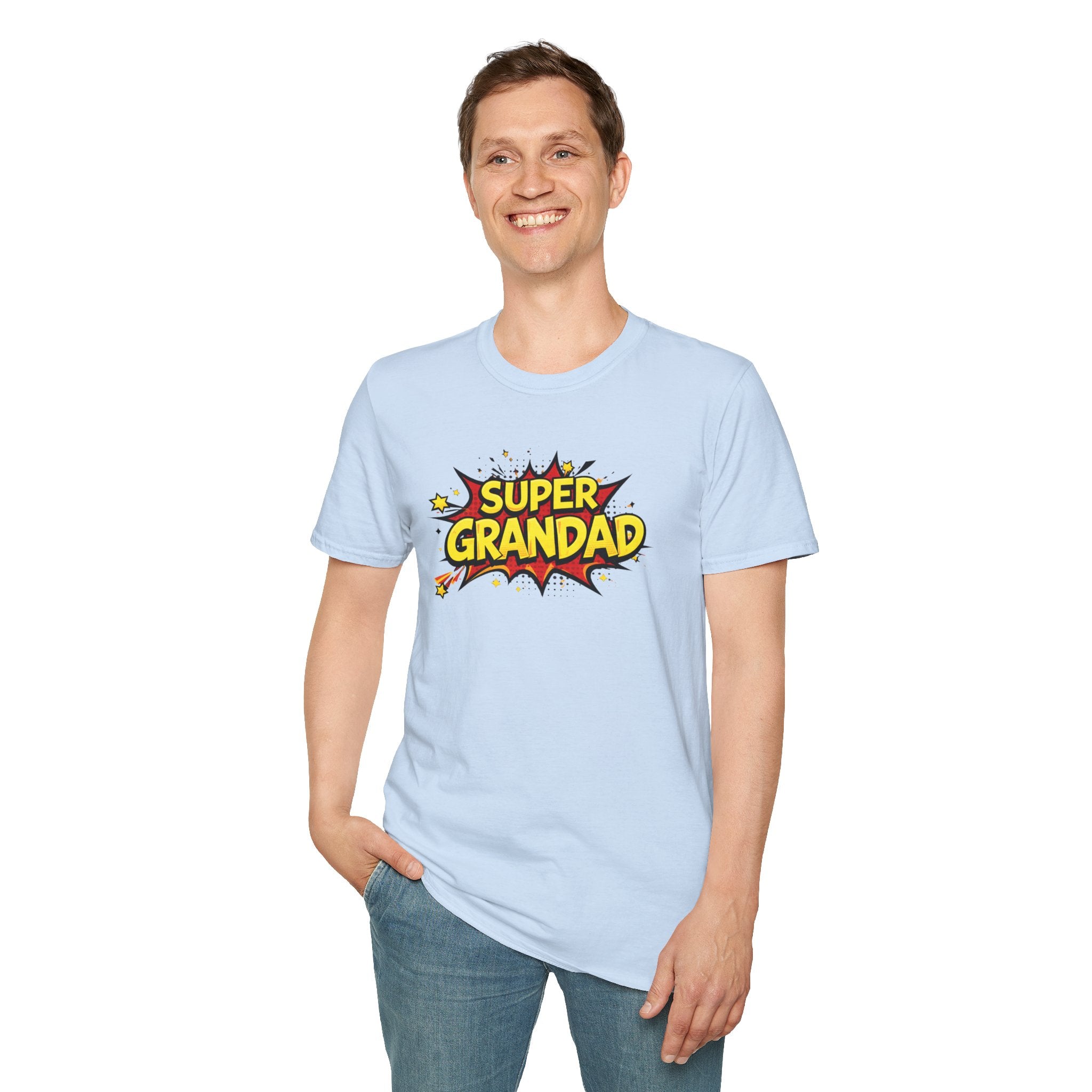 Super Grandad Comic-Style T-Shirt — Father’s Day Gift for Grandpa