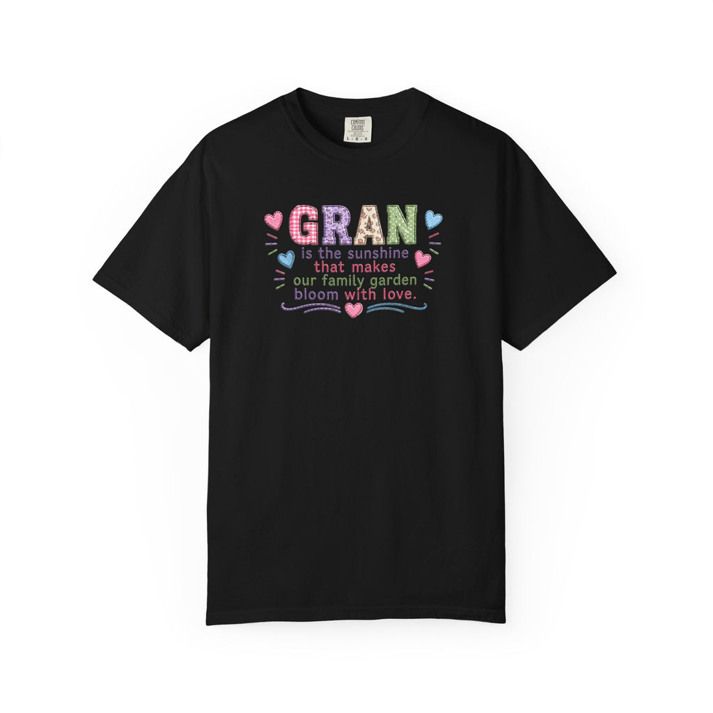 Grandma Floral T-Shirt — "GRAN is the sunshine that makes our family garden bloom with love"