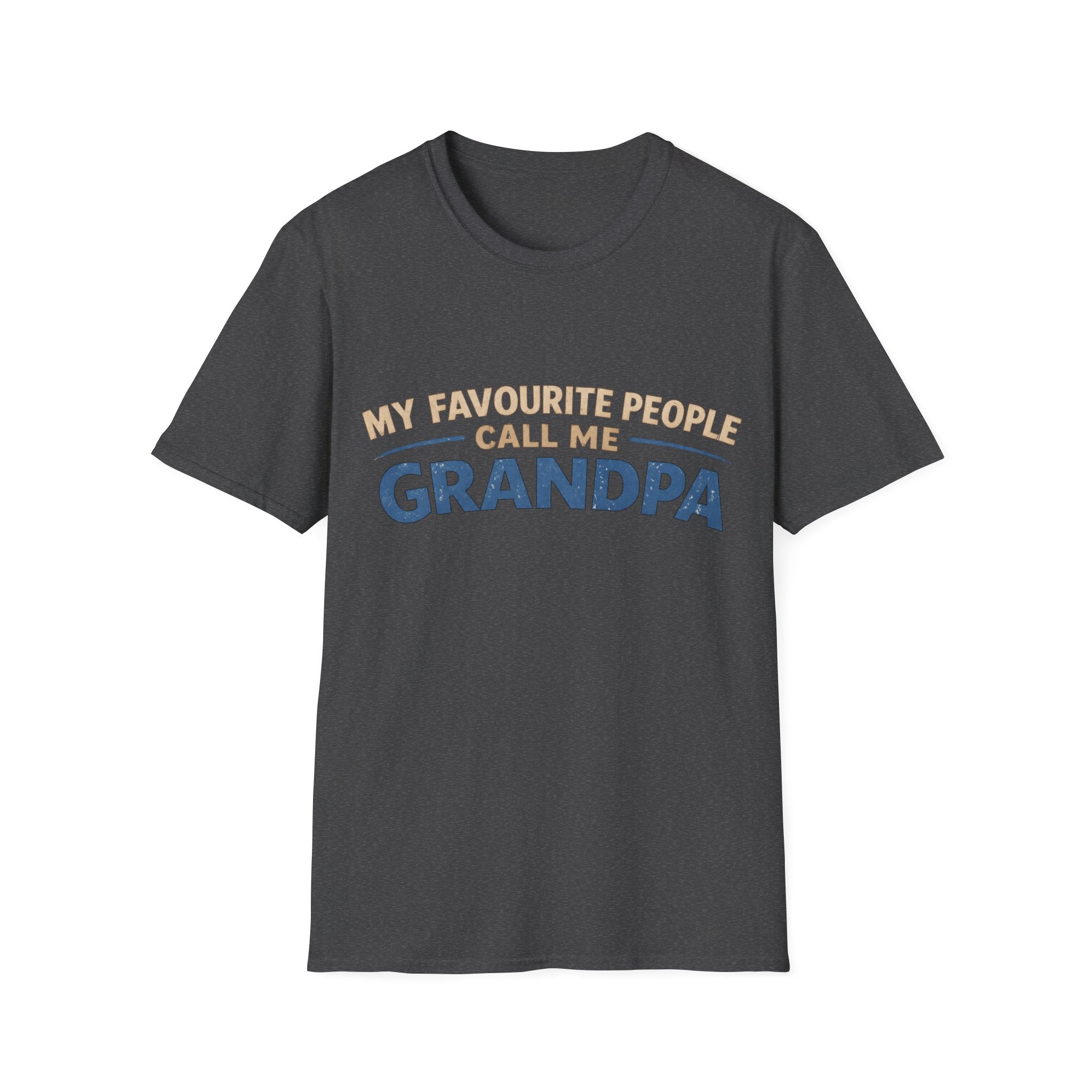 Grandpa T-Shirt - "My Favourite People Call Me Grandpa" Retro Family Gift