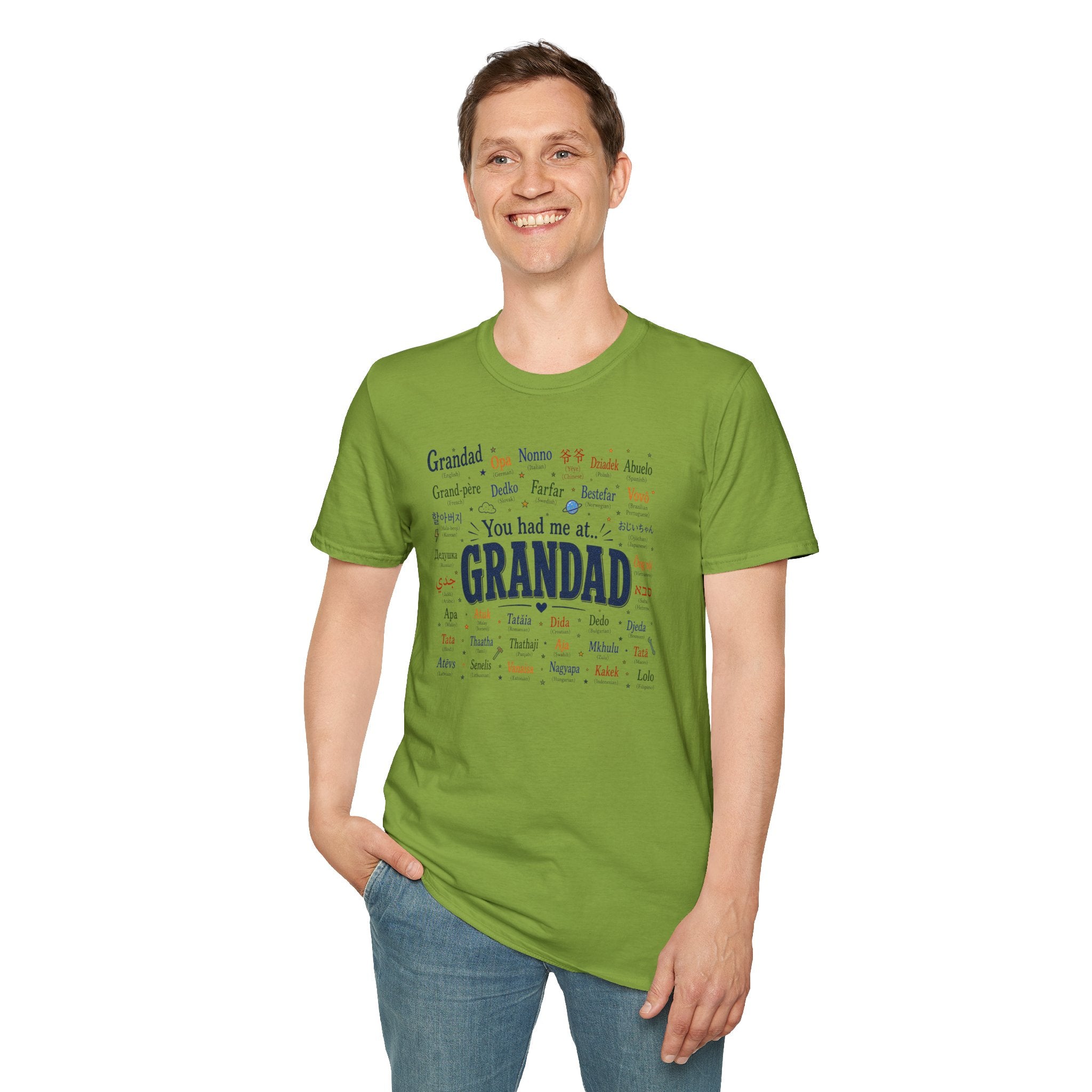 Grandad Word Cloud T-Shirt — "You had me at... GRANDAD" Father’s Day Gift