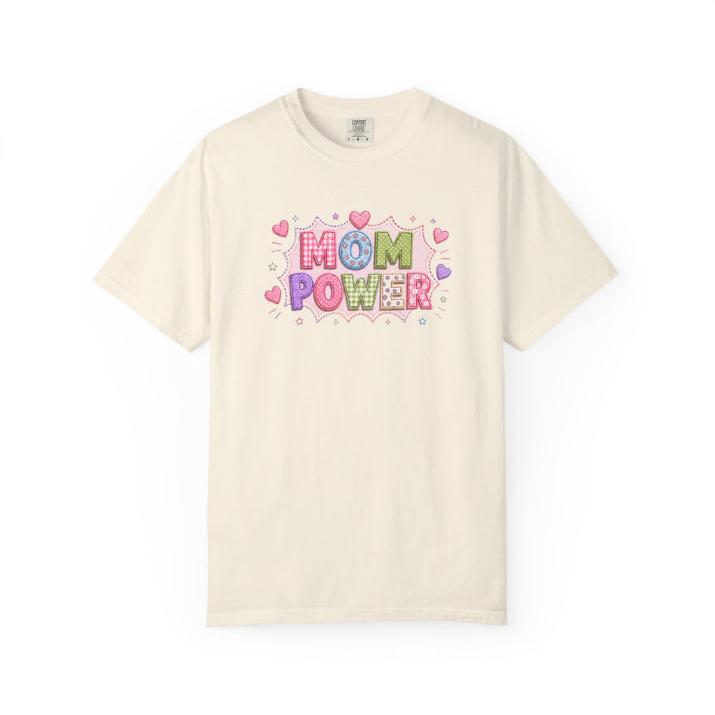 Mom Power T-Shirt — Cute Pastel Heart Mother's Day Tee