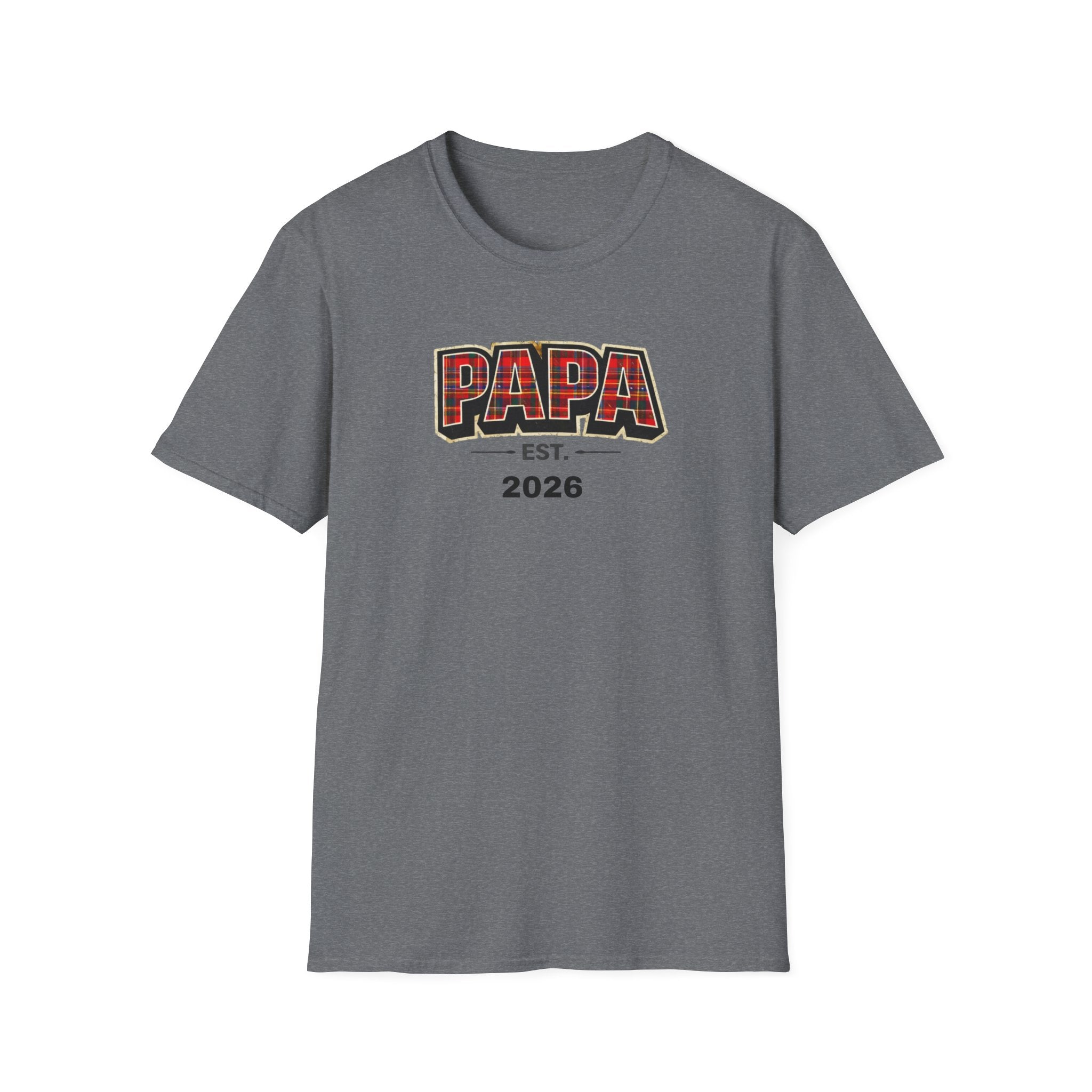 Papa Est. 2026 T-Shirt — New Dad Gift Tee