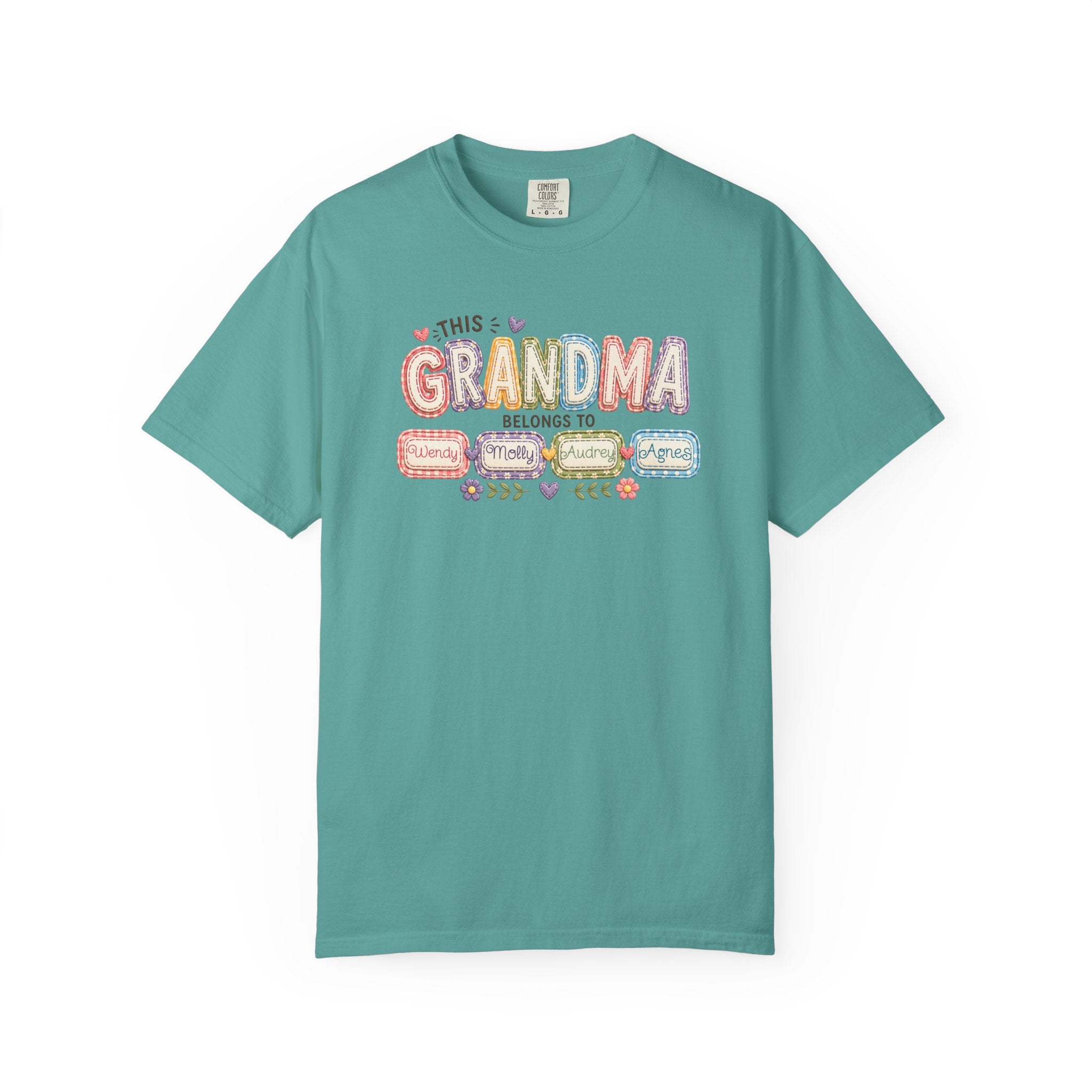 Grandma Belongs To Cute Pastel Family Names T-Shirt