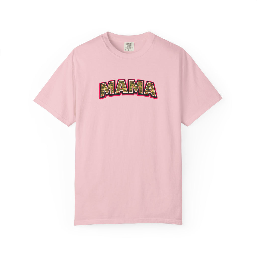 Mama Camo Retro T-Shirt — Vintage Lettering Mother's Day Tee