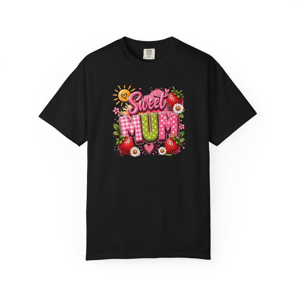 Sweet Mum T-Shirt — Floral Strawberry Mother's Day Tee