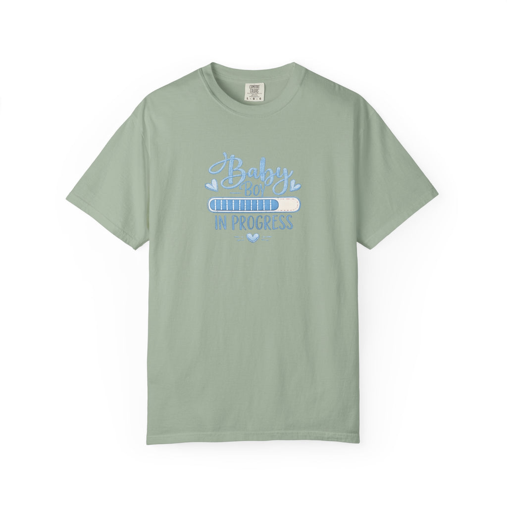 Baby Boy In Progress T-Shirt — Pregnancy Announcement Tee
