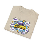 Super Grandad Comic-Style T‑Shirt — "Super Grandad" Graphic Tee, Father's Day & Grandparents Gift