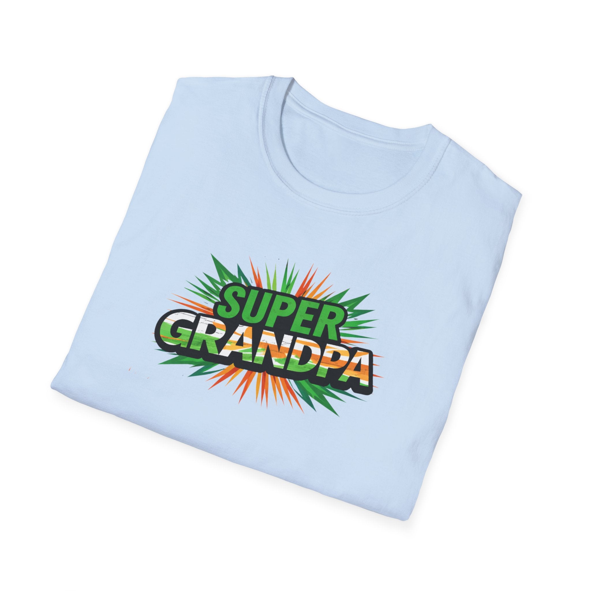 Super Grandpa Ireland Flag/Irish themed T-Shirt — Retro Comic Father's Day Gift
