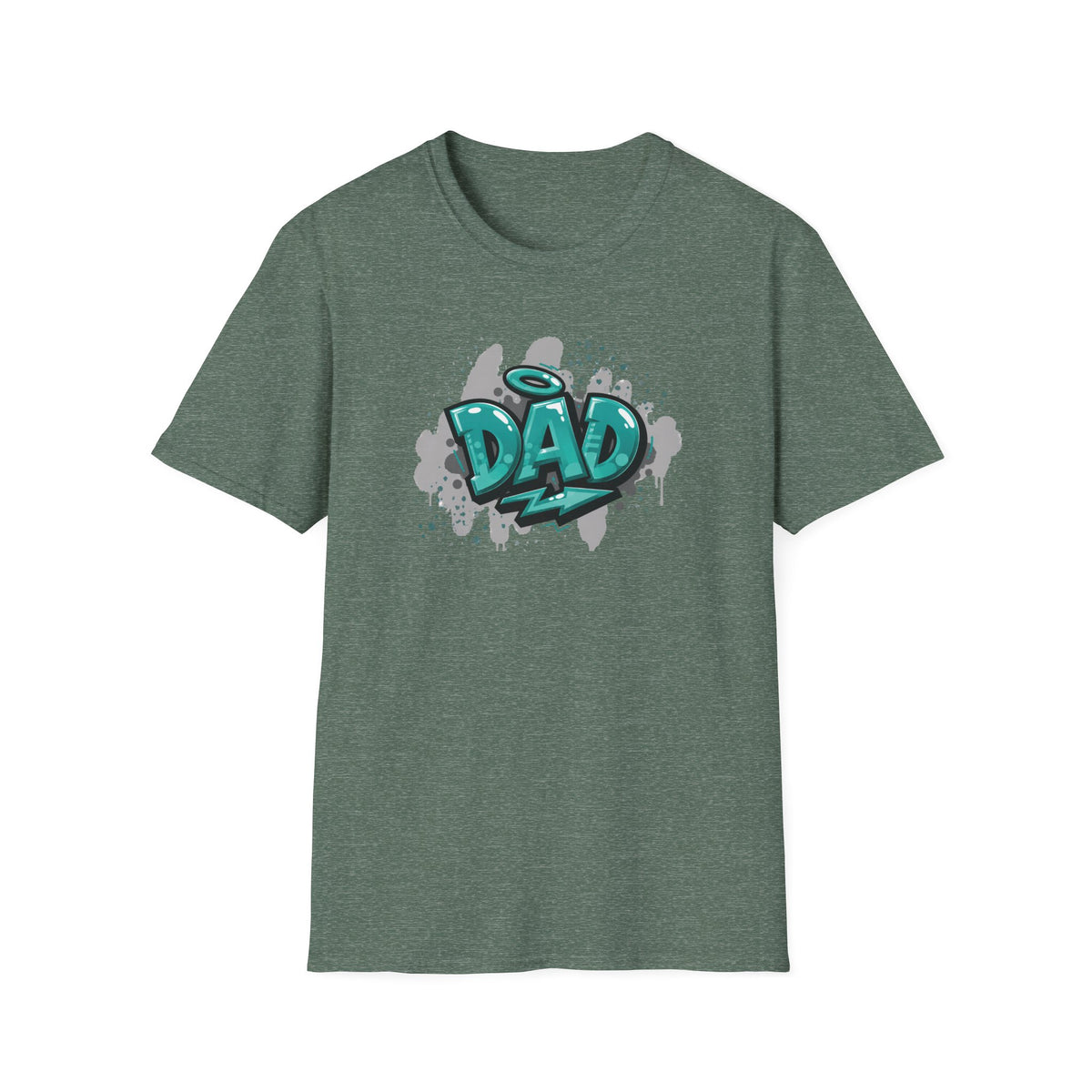 Graffiti 'DAD' Teal T-Shirt