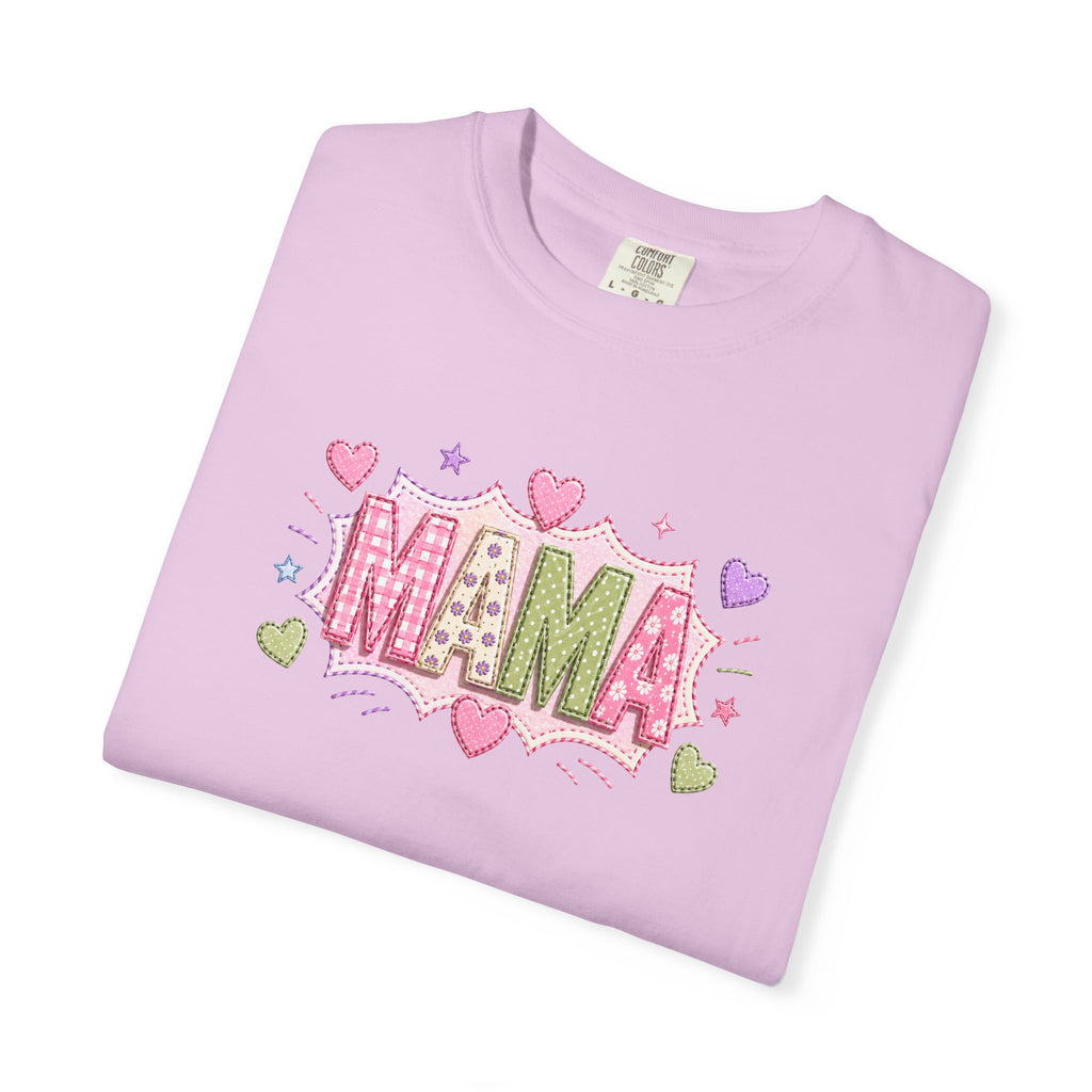 Mama Floral Heart T-Shirt — Cute Pink "MAMA" Mother's Day Tee