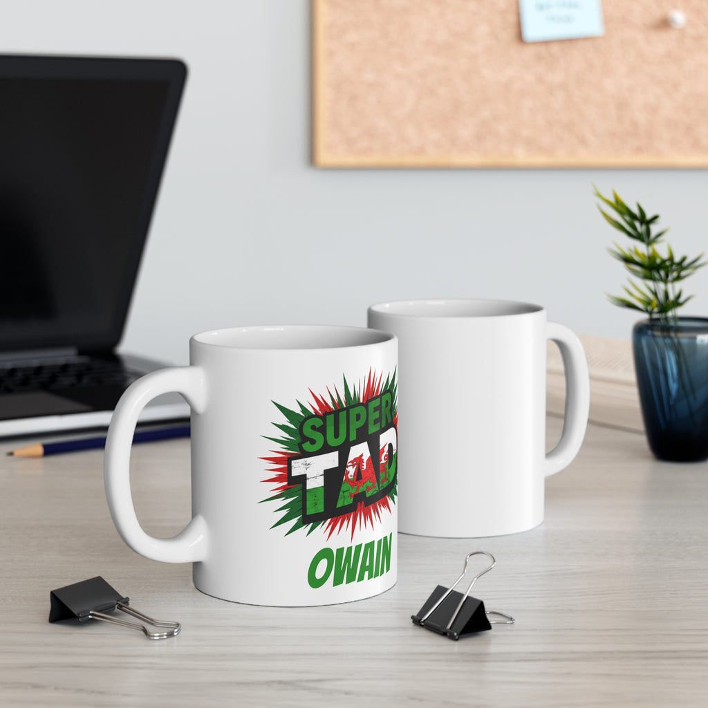 Super TAD Welsh Flag Mug - Add Name - Personalise