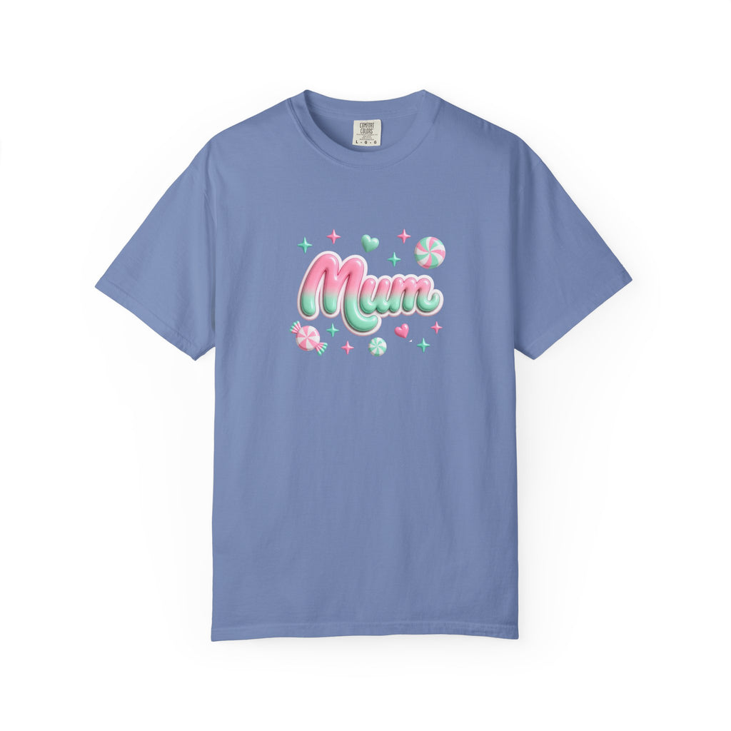 Mum Pastel Candy Script T-Shirt