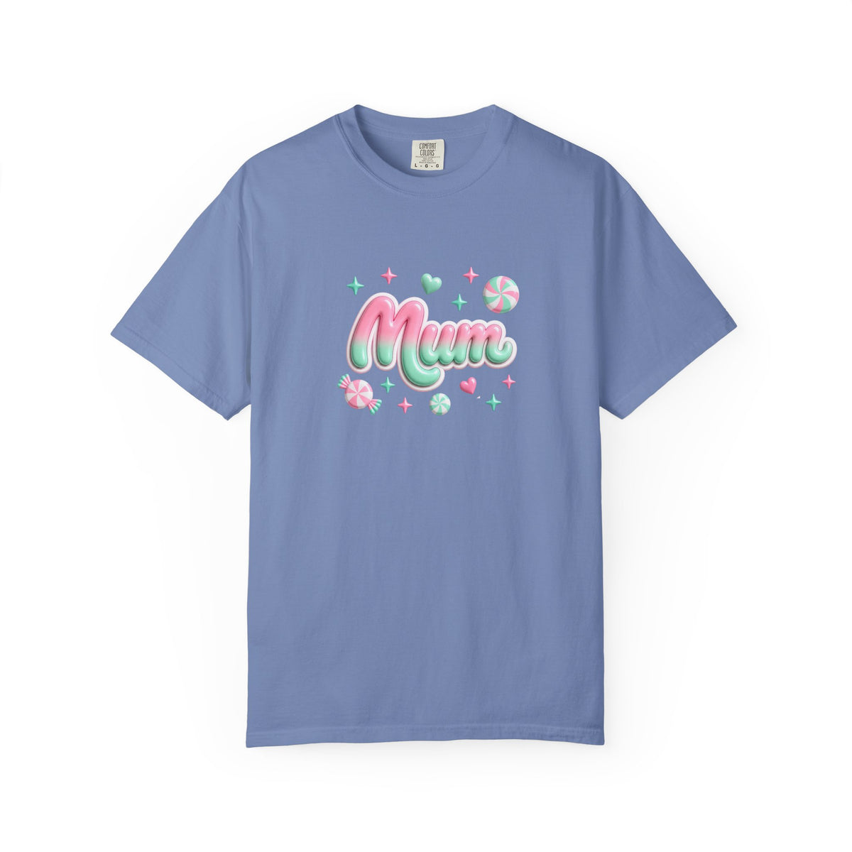 Mum Pastel Candy Script T-Shirt