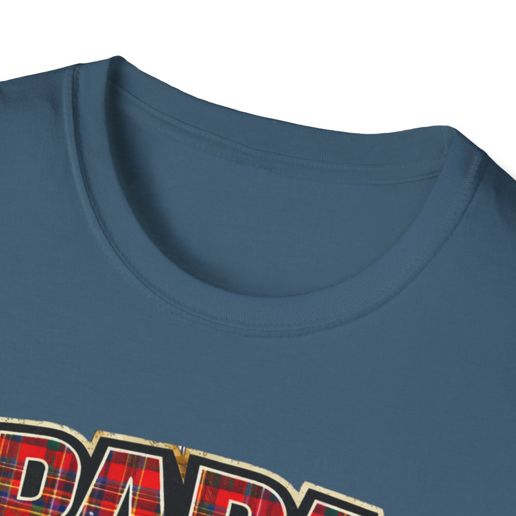 Papa Plaid T-Shirt – "Papa Loves his Little Clan" Grandfather Gift for Father's Day