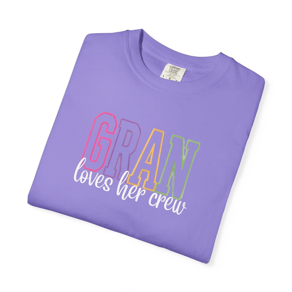 T-Shirt — "Gran Loves Her Crew" Pastel Grandma Tee