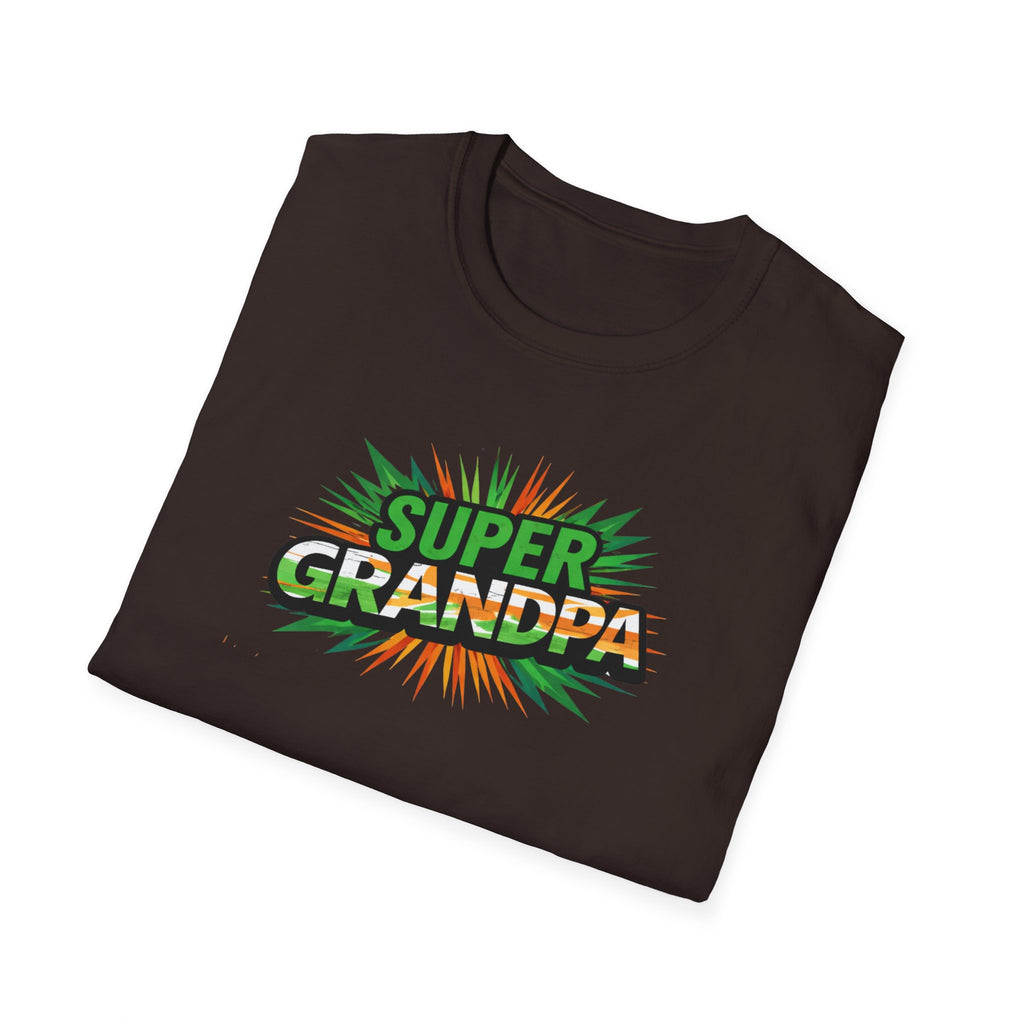 Super Grandpa Ireland Flag/Irish themed T-Shirt — Retro Comic Father's Day Gift