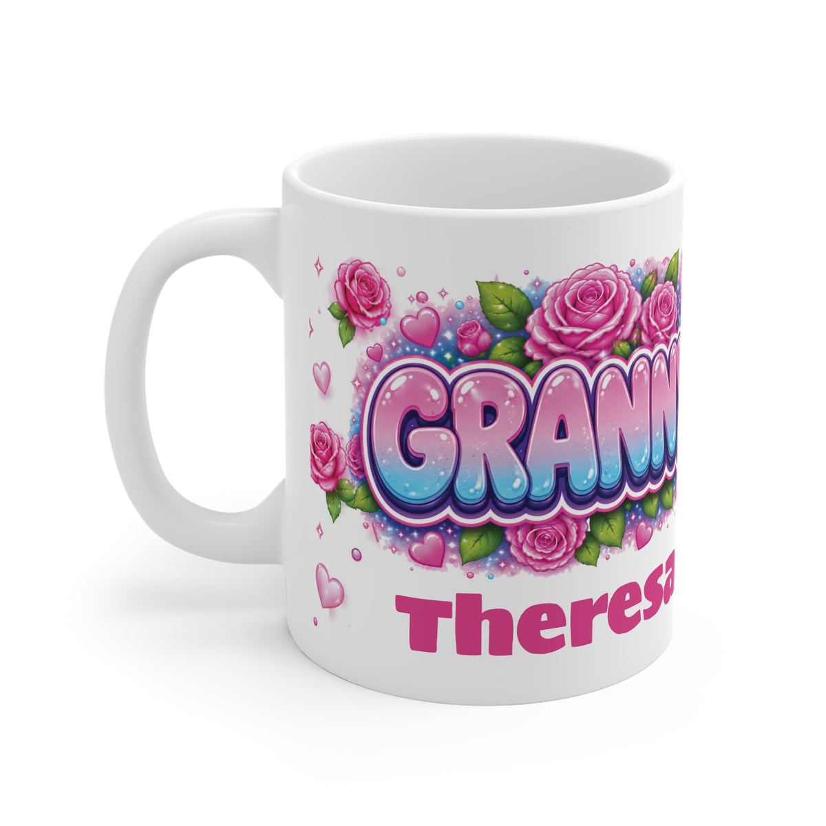 GRANNY Floral Name Mug — Personalised