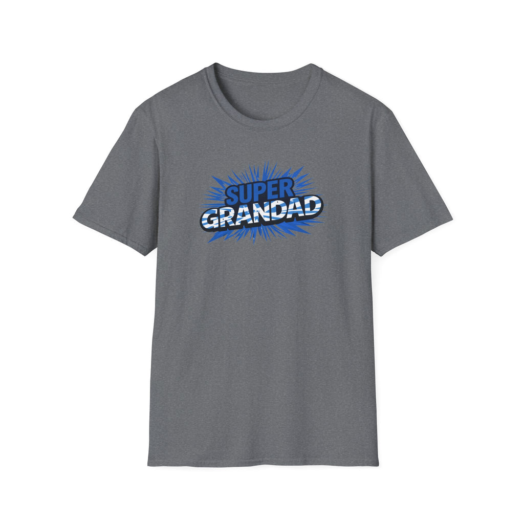 Super Grandad Scotland Flag/Scottish themed T-Shirt — Retro Comic Gift for Grandpa, Father’s Day & Birthday