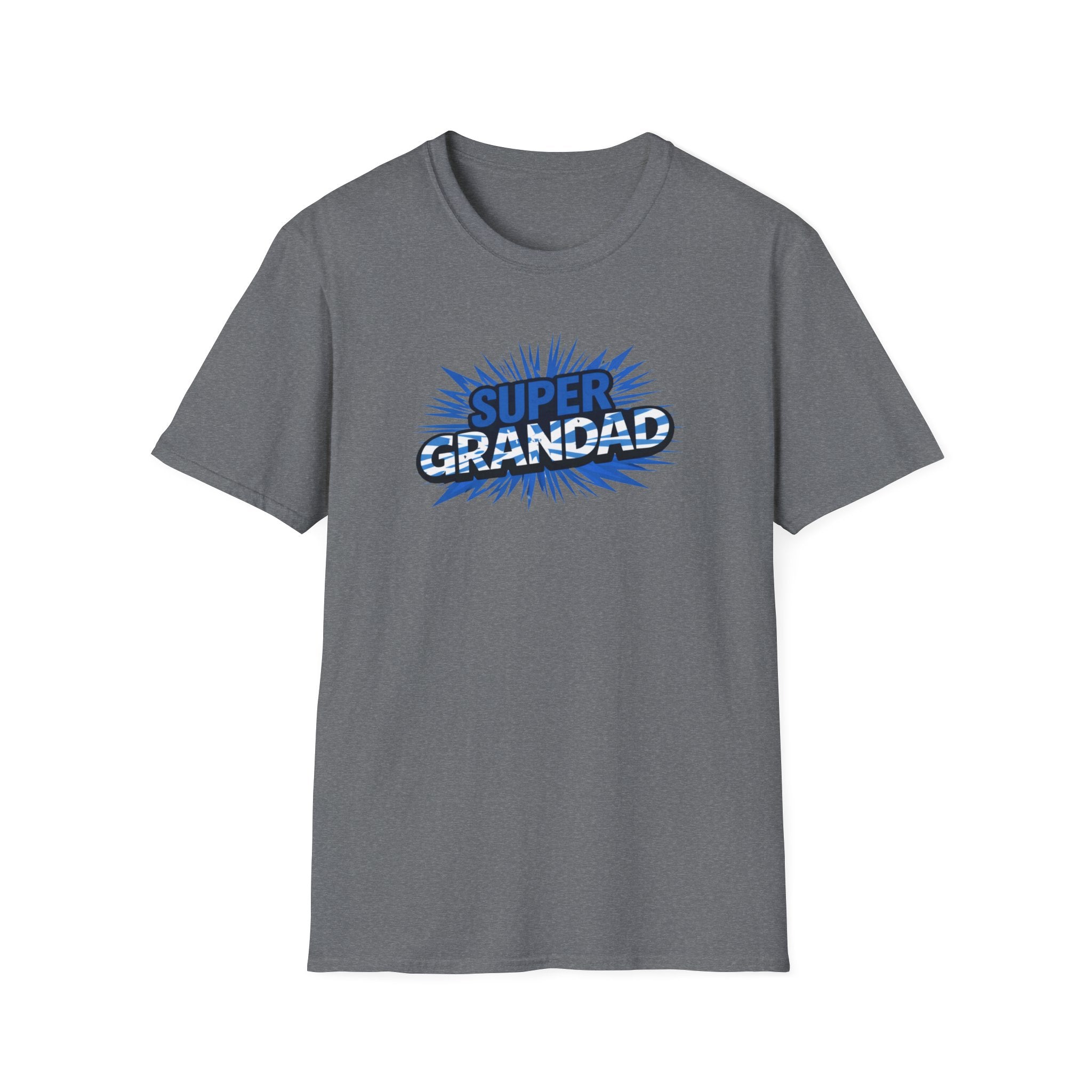 Super Grandad Scotland Flag/Scottish themed T-Shirt — Retro Comic Gift for Grandpa, Father’s Day & Birthday