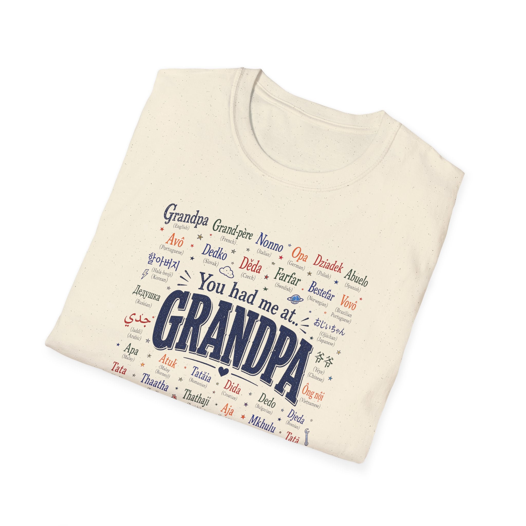 You Had Me at Grandpa T-Shirt — Retro Family Name Gift for Grandfathers