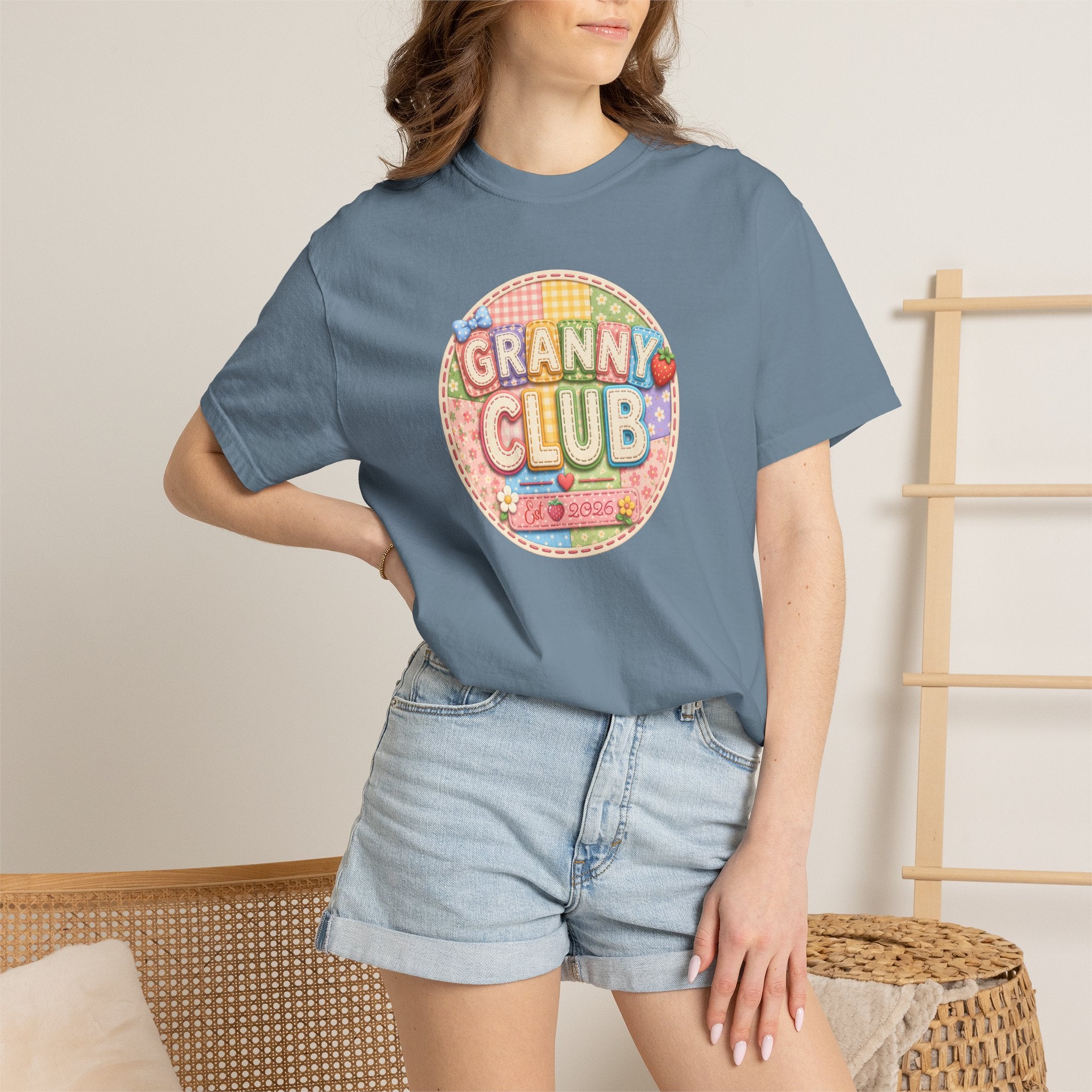 Granny Club Graphic T-Shirt — Retro Candy Patch Design