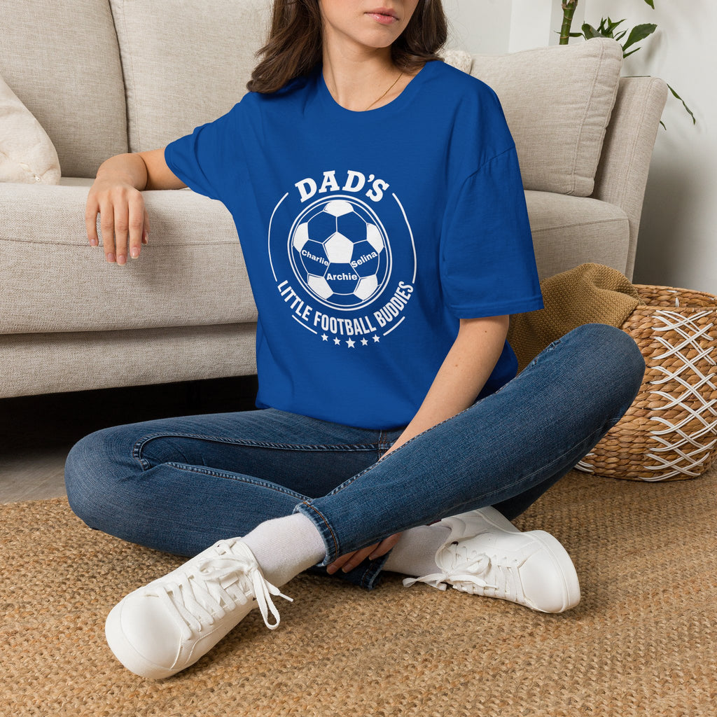 Dad’s Little Football Buddies Tee - Add Names- Personalise
