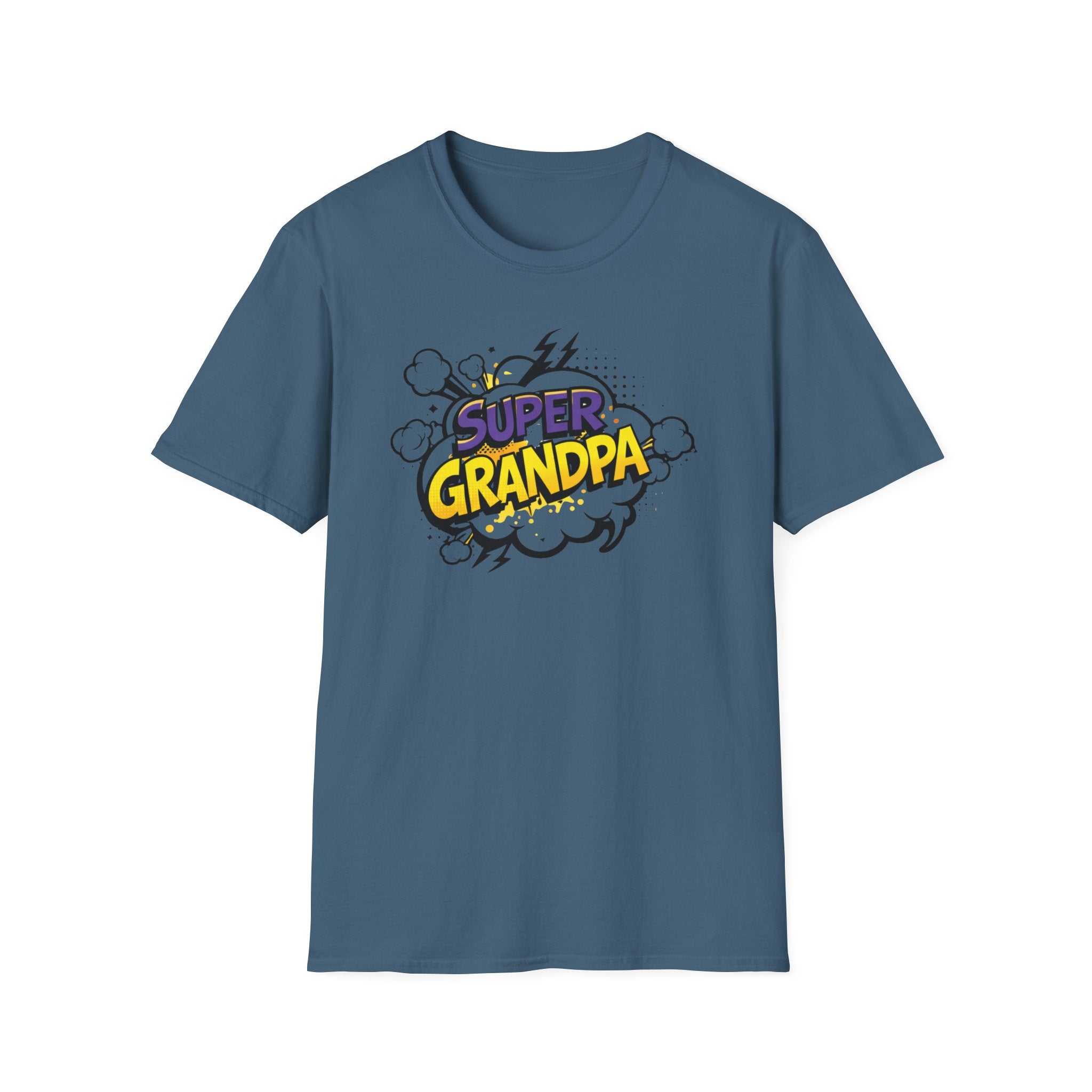 T-Shirt — "Super Grandpa" Comic-Style Graphic | Funny Father's Day Gift
