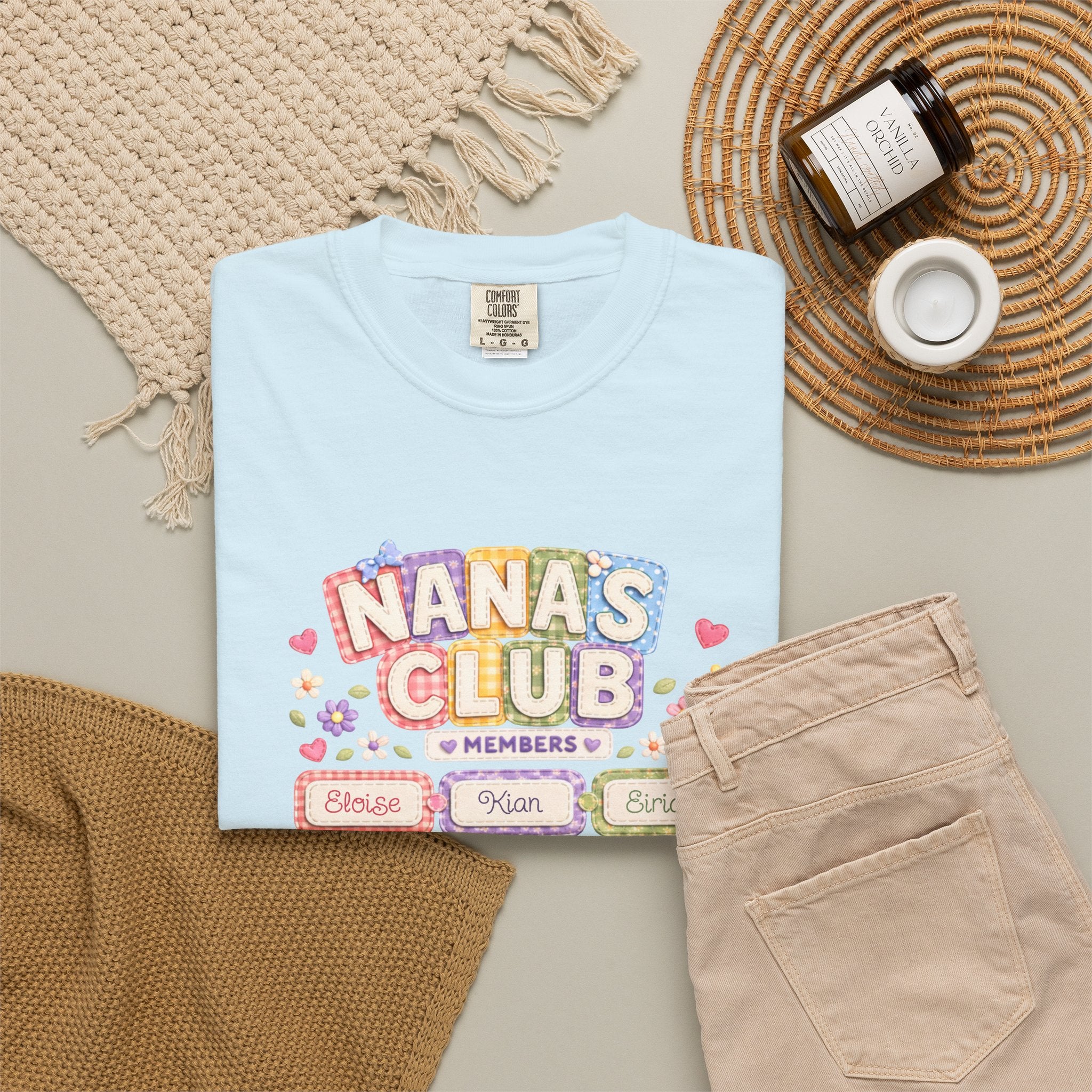 Nana's Club T-Shirt — 'Nana's Little Loves' Cute Floral Grandma Tee
