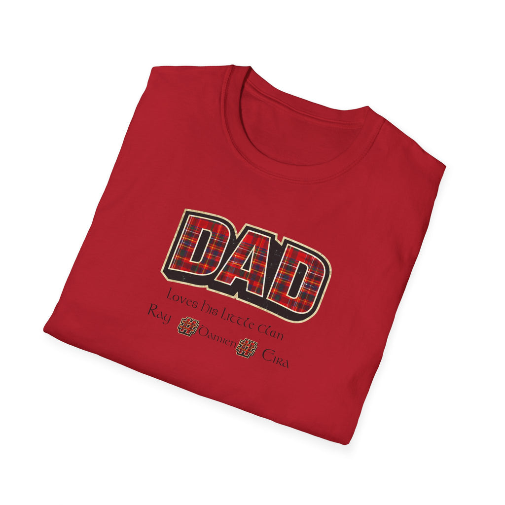 Dad Plaid Design T-Shirt – Rustic Father’s Day Gift