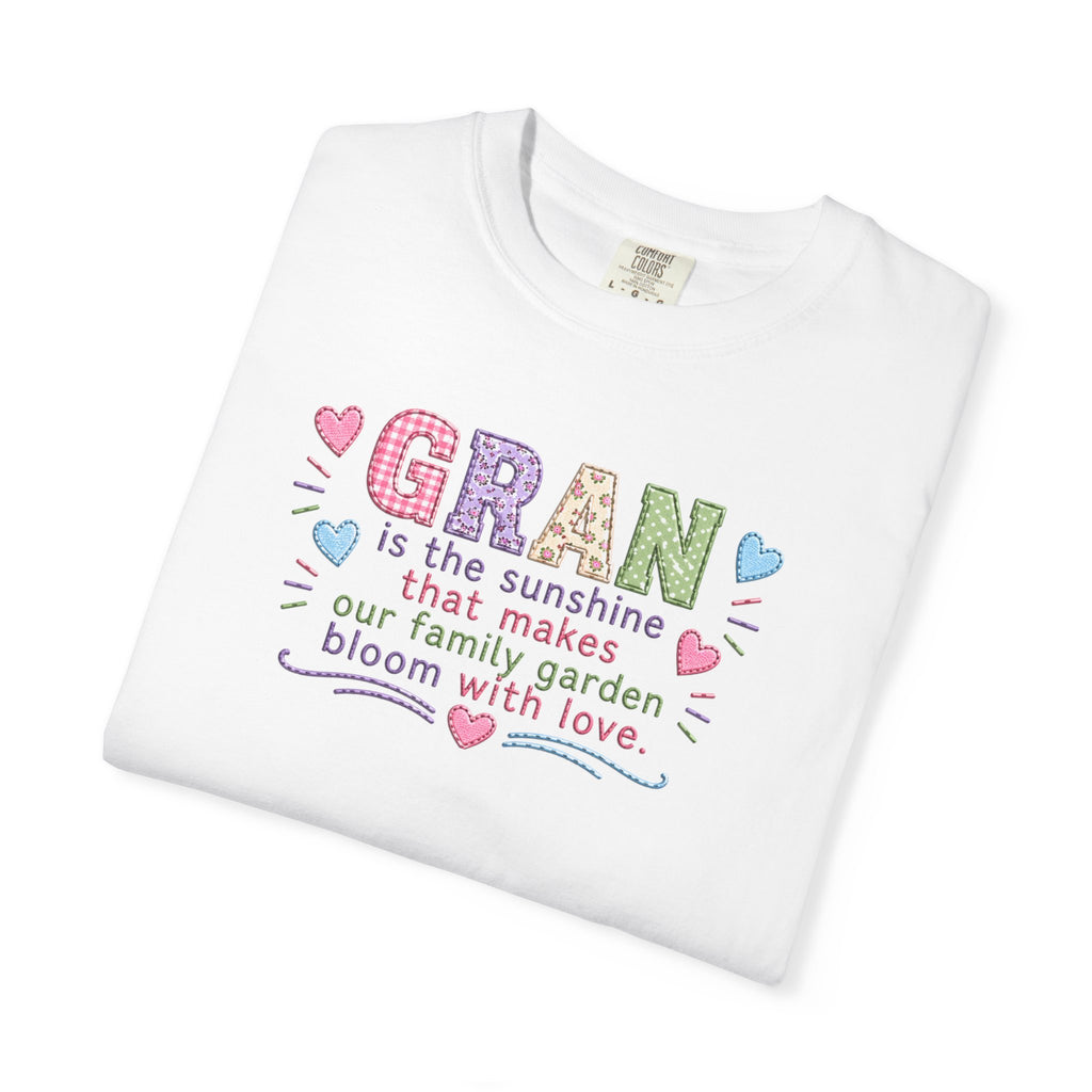 Grandma Floral T-Shirt — "GRAN is the sunshine that makes our family garden bloom with love"