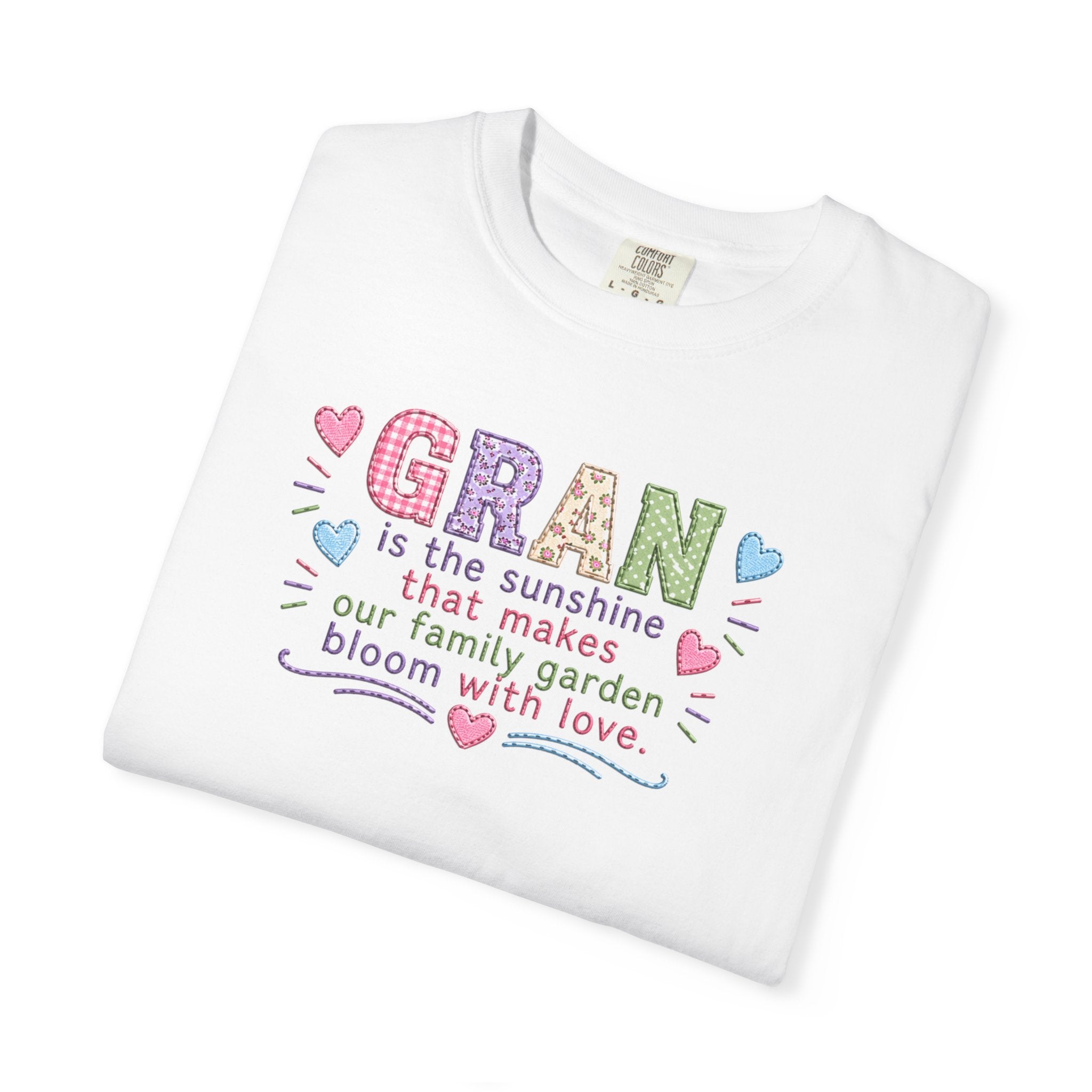 Grandma Floral T-Shirt — "GRAN is the sunshine that makes our family garden bloom with love"