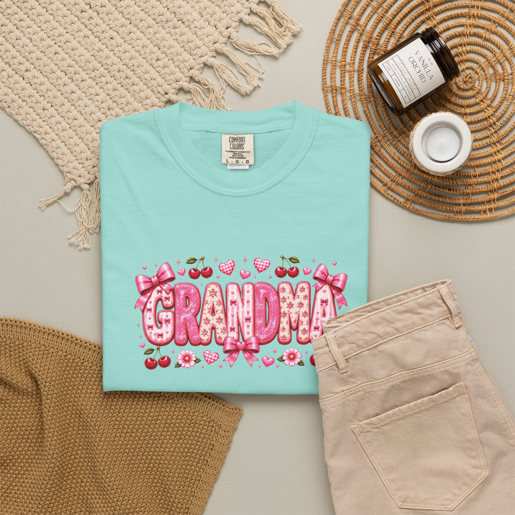 GRANDMA Floral Heart T-Shirt