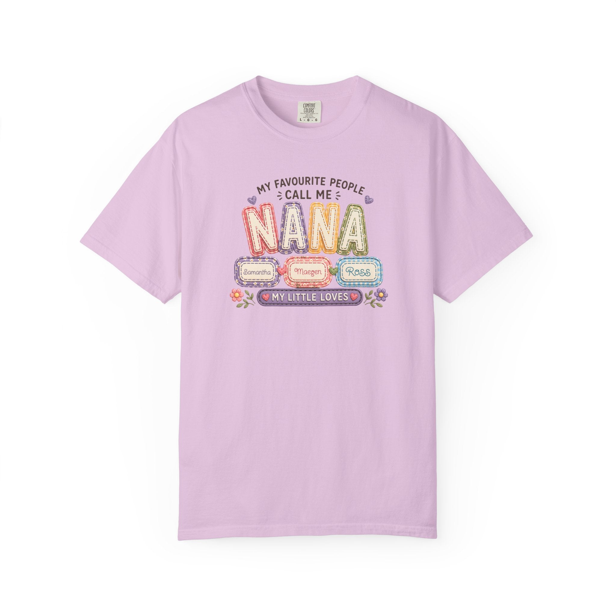 Nana T-Shirt — "My Favourite People Call Me Nana" Floral Grandma Gift Tee