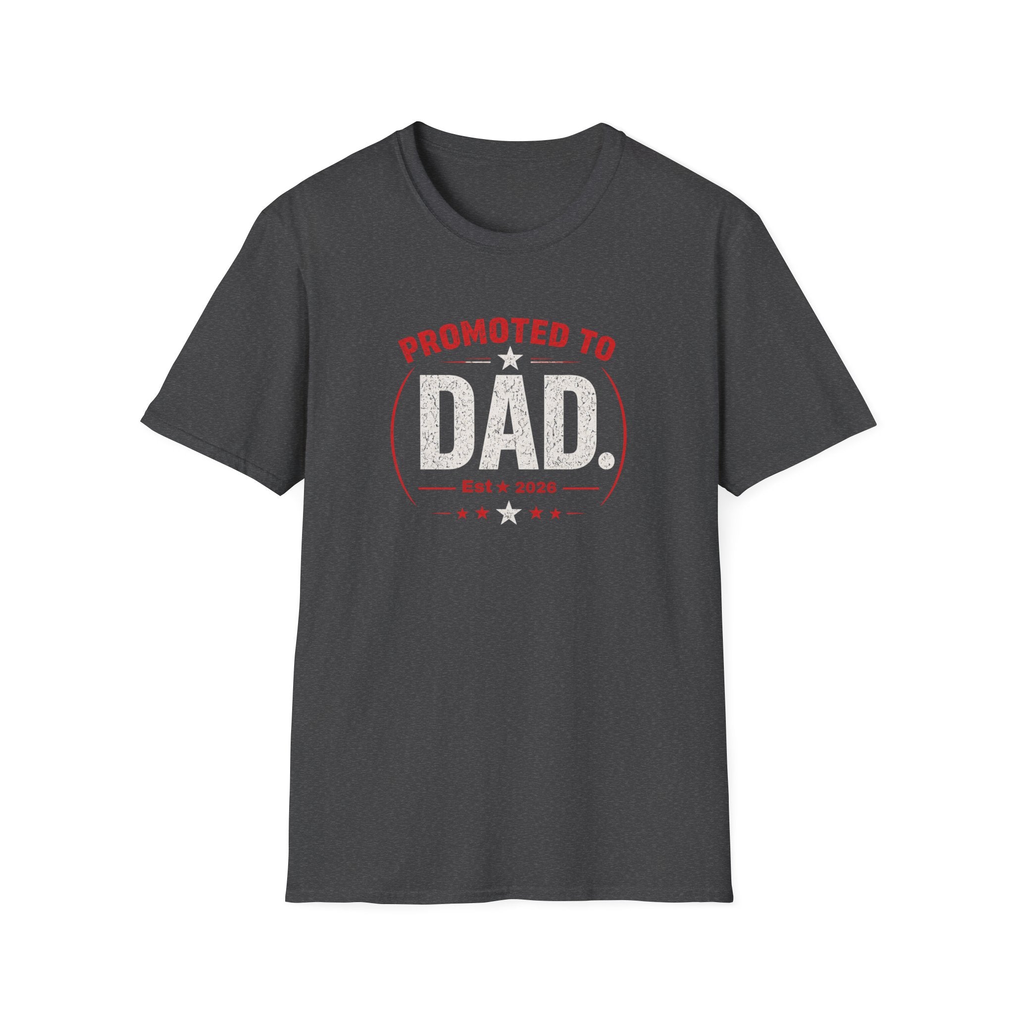 Promoted to Dad T-Shirt — New Dad Announcement Gift, Father’s Day Tee