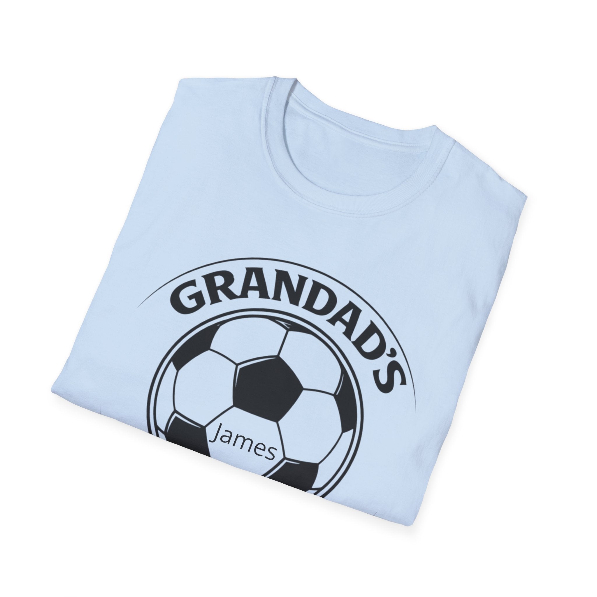 Grandad's Little Football Buddy T-Shirt — Personalized Soccer Dad/Grandpa Gift
