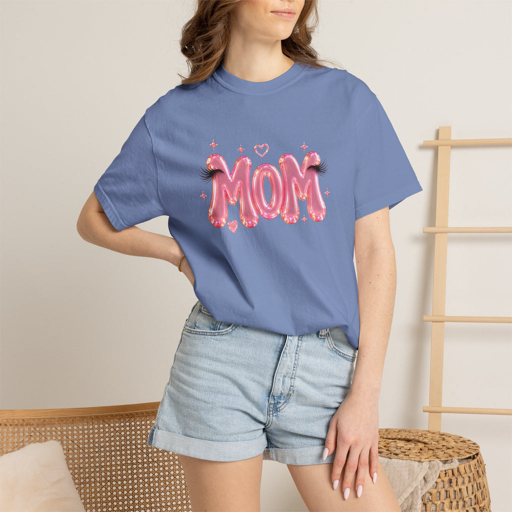 MOM Pink Balloon Eyelashes T-Shirt