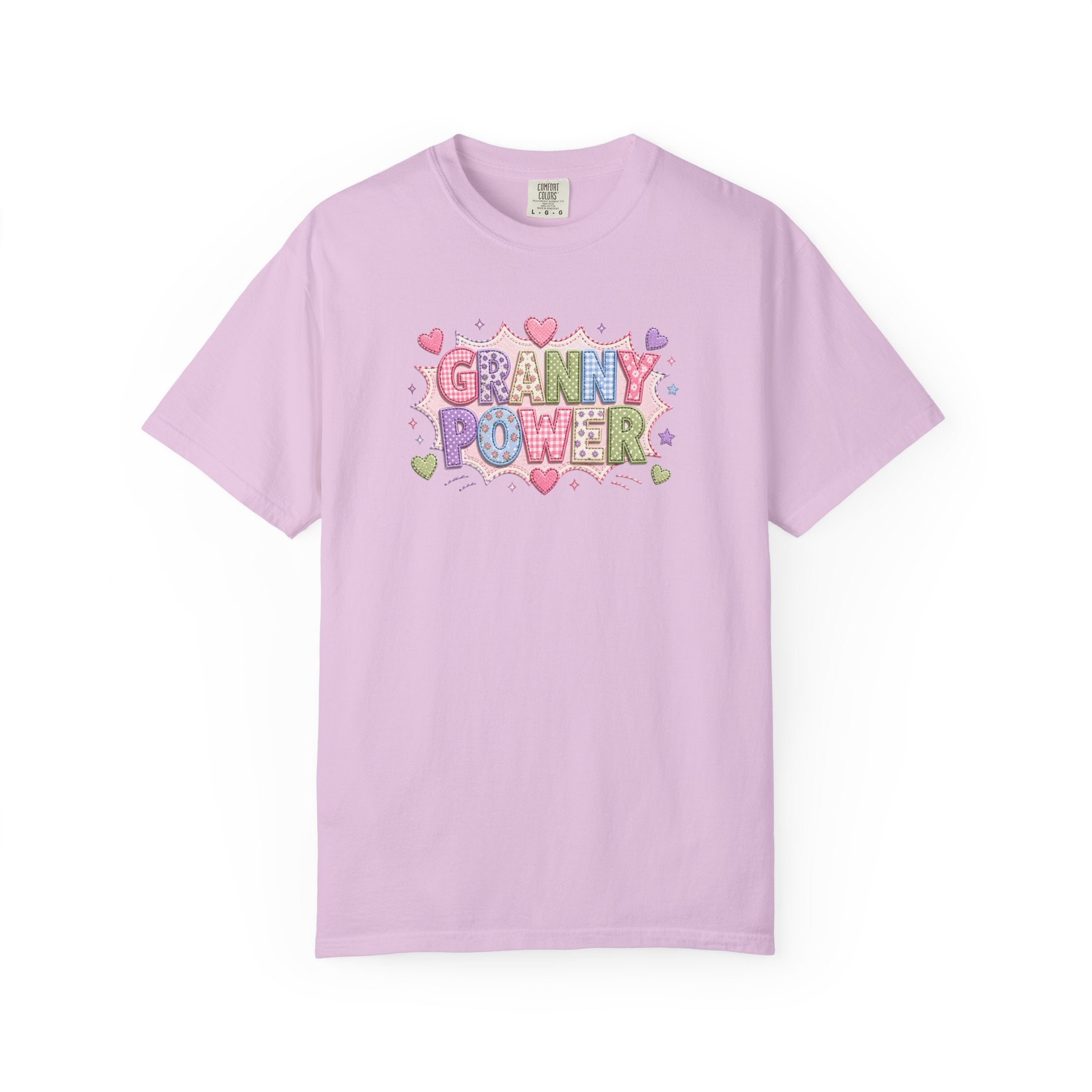 Granny Power T-Shirt — Retro Heart Graphic Tee for Grandmas