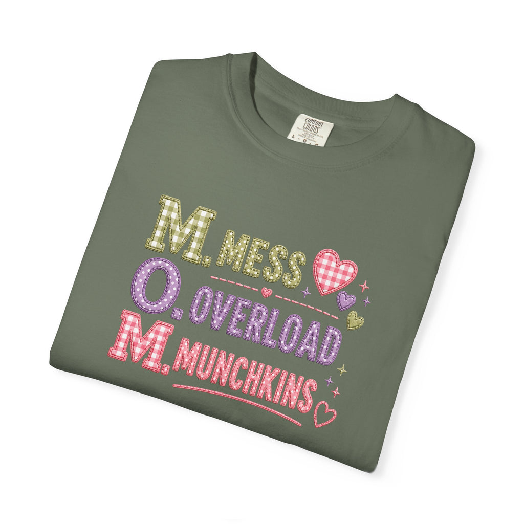 M.O.M. Graphic T-Shirt — "Mess Overload Munchkins" Cute Mom Tee