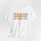 Nana Baby Blocks Tee — Personalized Grandmother Name Shirt