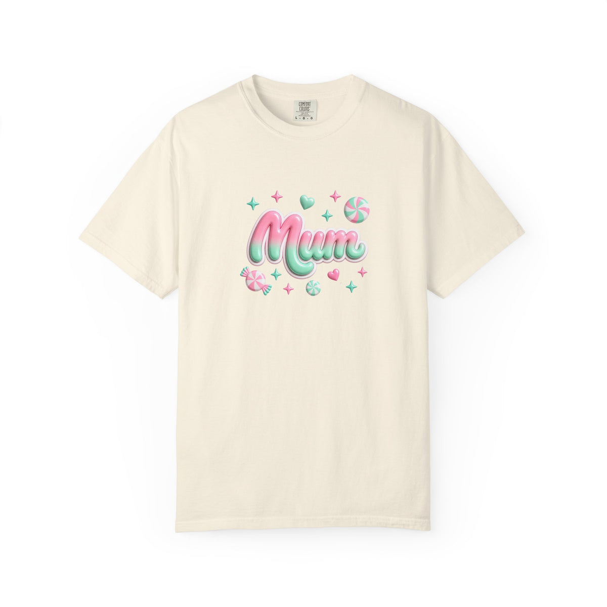 Mum Pastel Candy Script T-Shirt