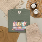 Granny Floral Retro Tee — "My Favourite People Call Me Granny"